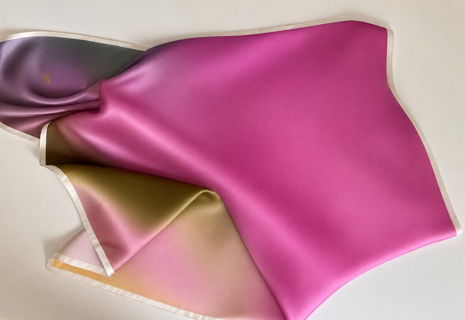 Sweet Gratitude Silk Satin Scarf