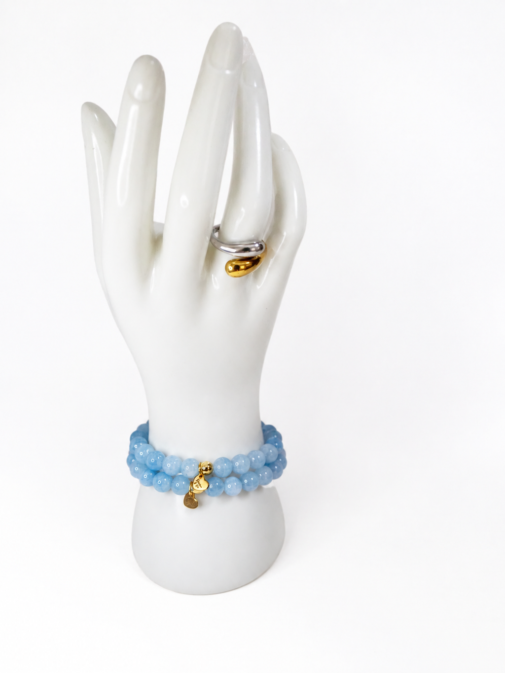 Aquamarine Beaded Bracelet from The Oceanside Collection