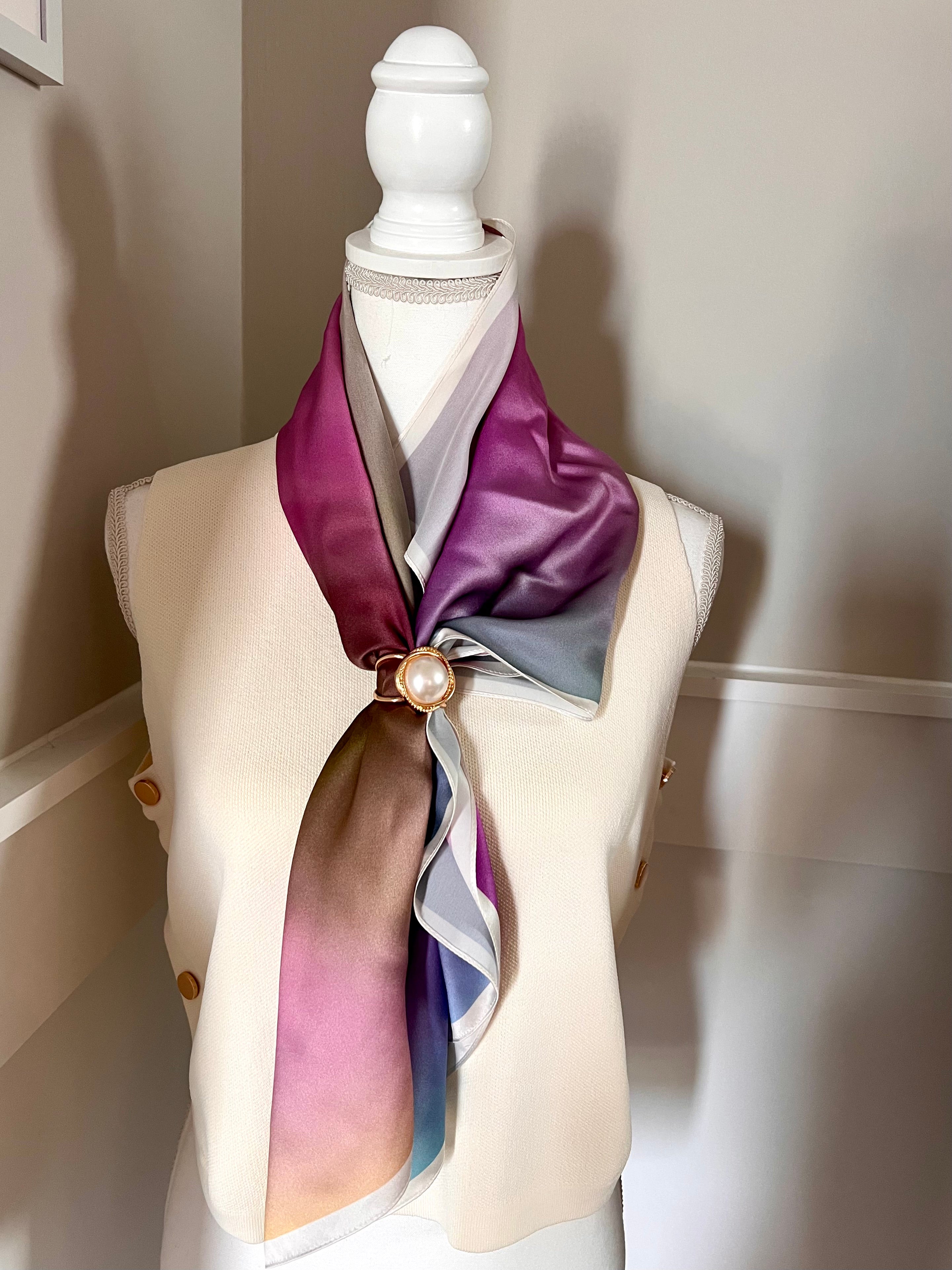 Sweet Gratitude Silk Satin Scarf