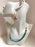 Asymmetrical Turquoise Necklace