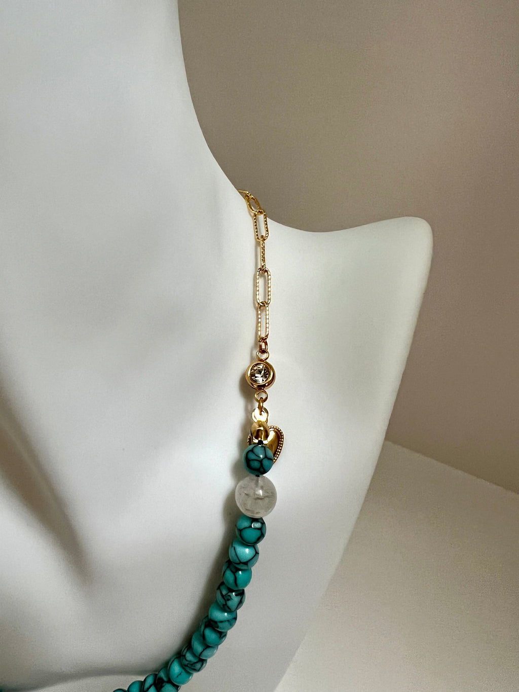 Asymmetrical Turquoise Necklace
