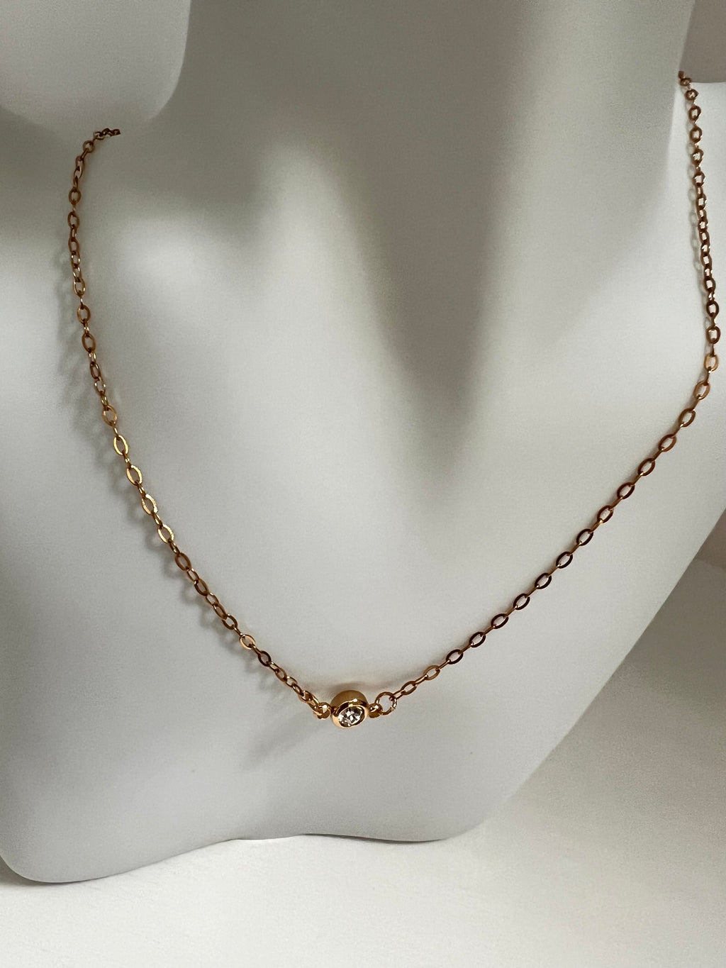 Sweet Gratitude Solitaire Necklace