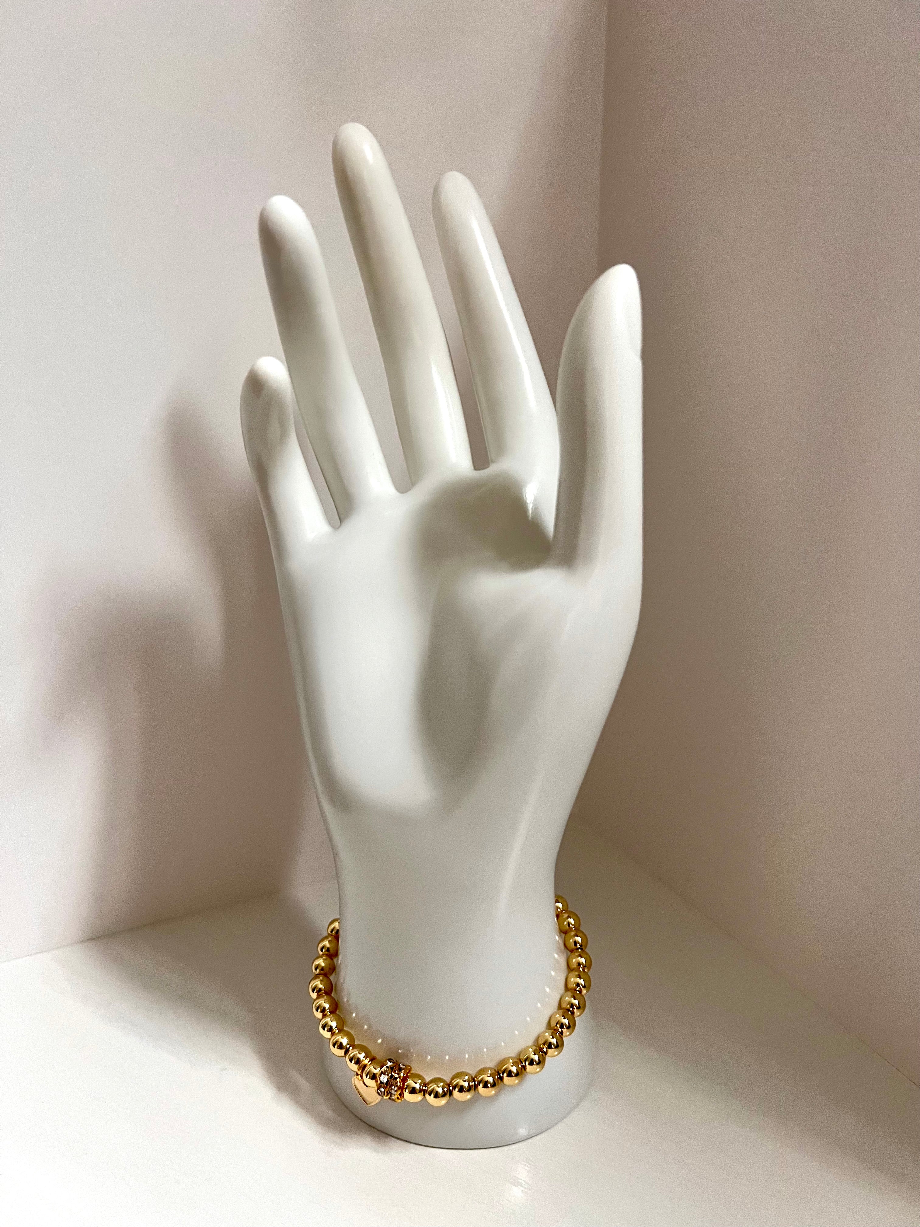 14K Gold-Plated Beaded Bracelet