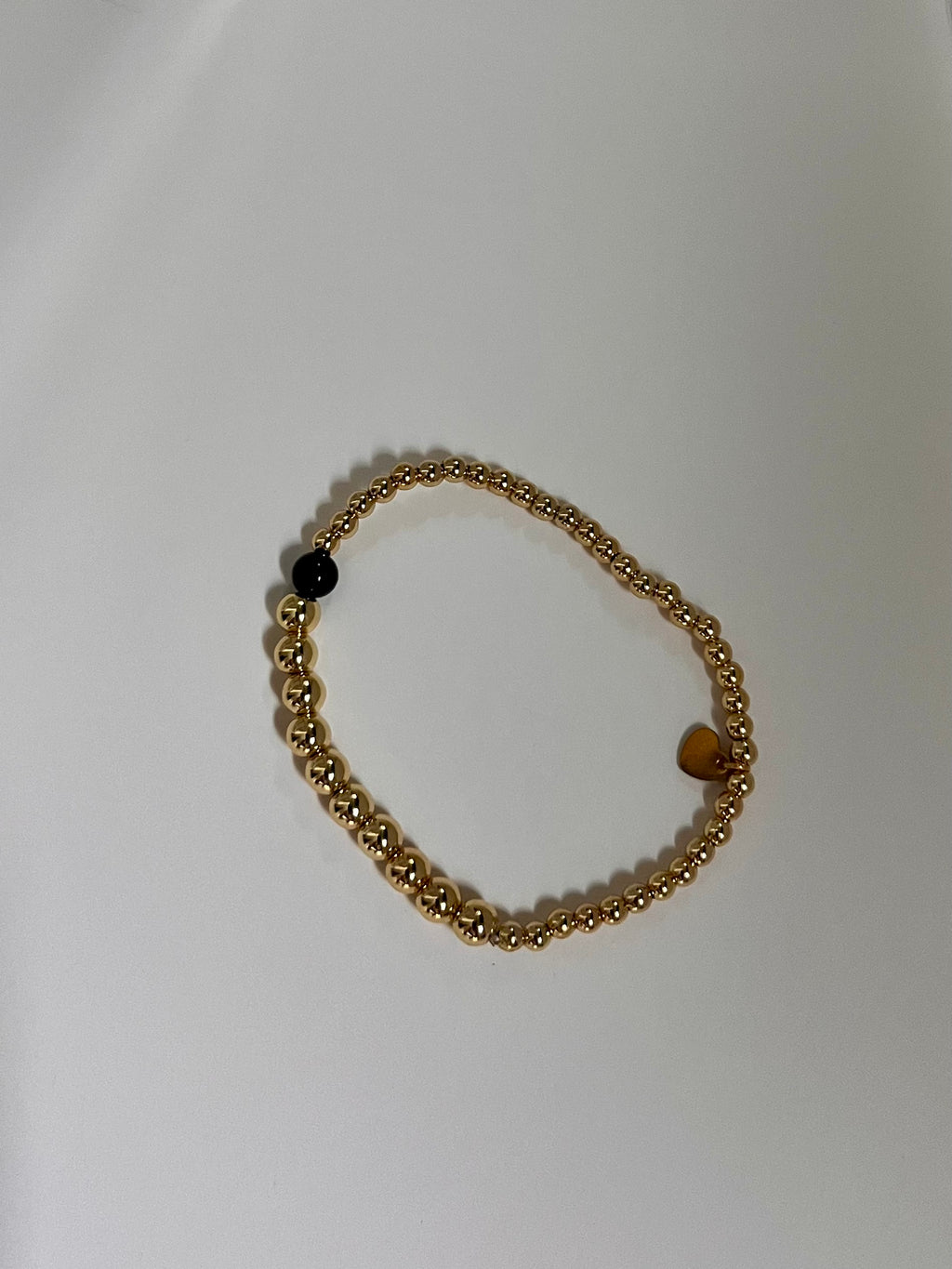 14K Gold-Plated Beaded Bracelet