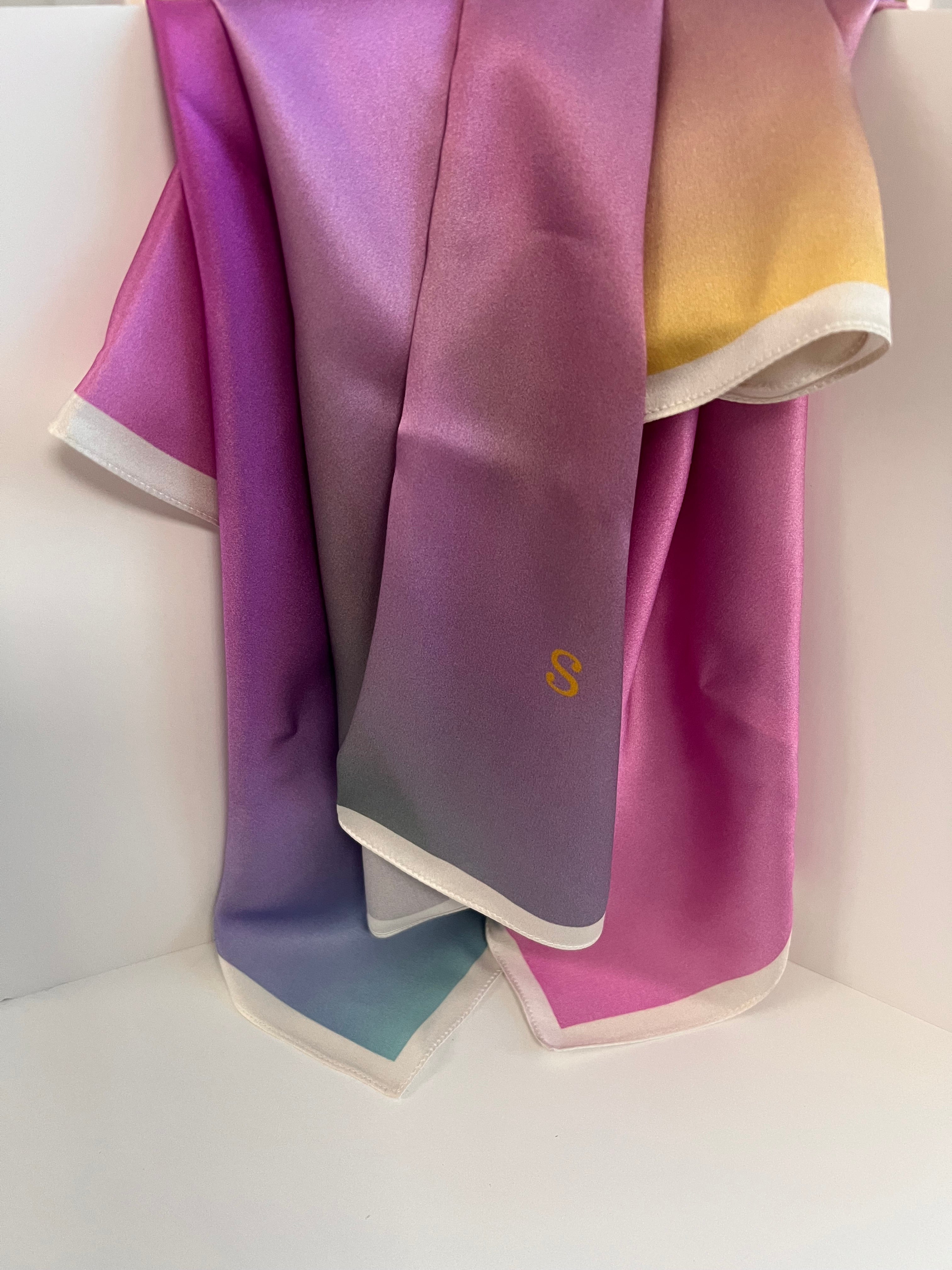 Sweet Gratitude Silk Satin Scarf