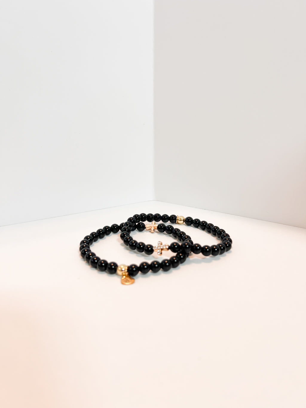 Black Onyx Cross Bracelet