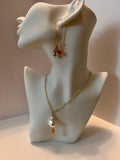 Perfectly Imperfect Peal/Heart Necklace