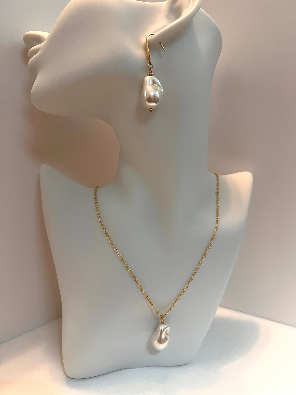 Imperfectly Perfect Baroque Pearl Earrings