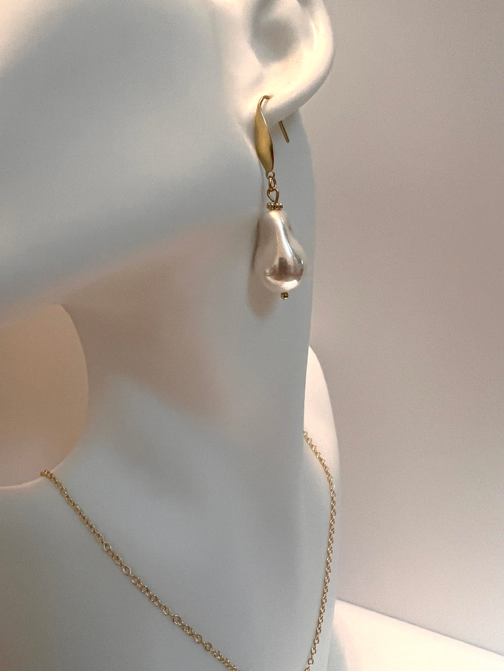 Imperfectly Perfect Baroque Pearl Earrings