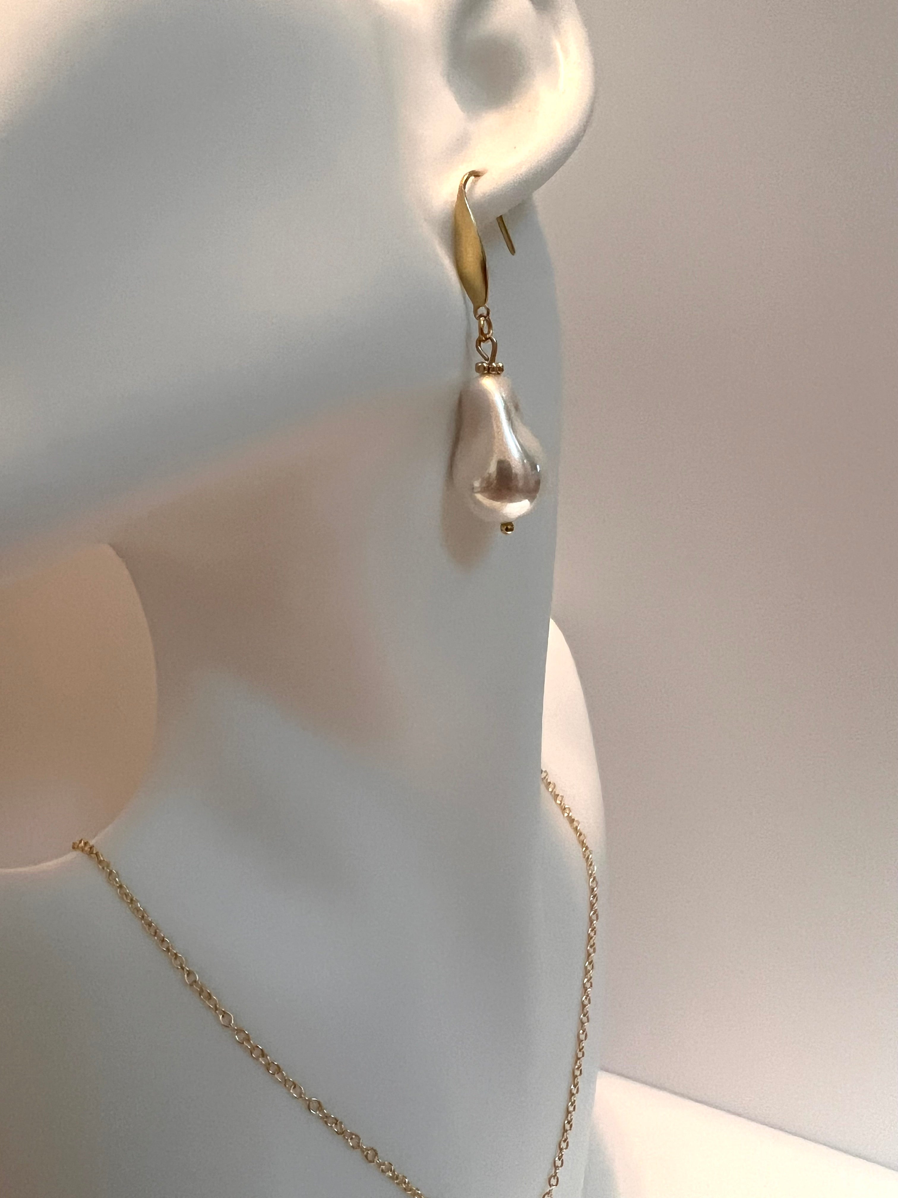 Imperfectly Perfect Baroque Pearl Earrings