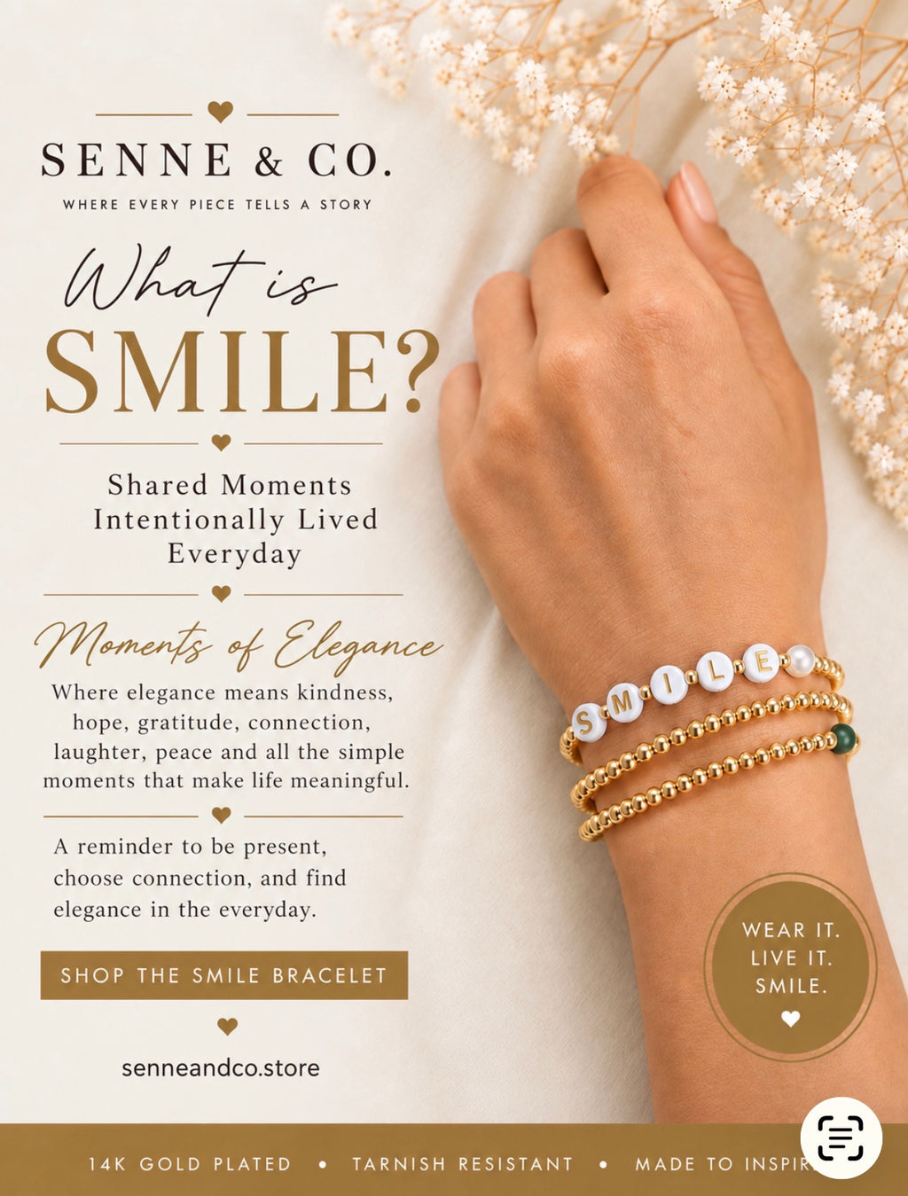 Limited Edition Golden SMILE Bracelet