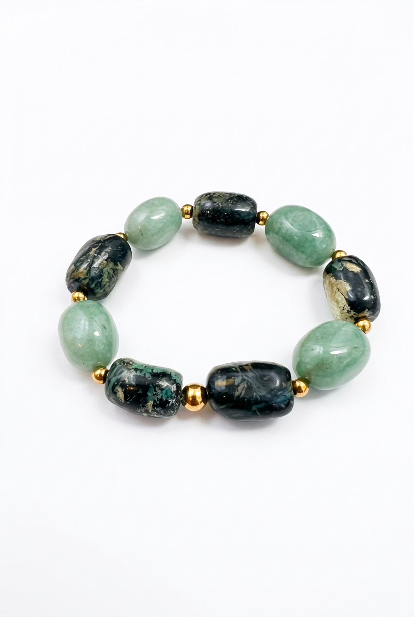 African Turquoise with Green Aventurine