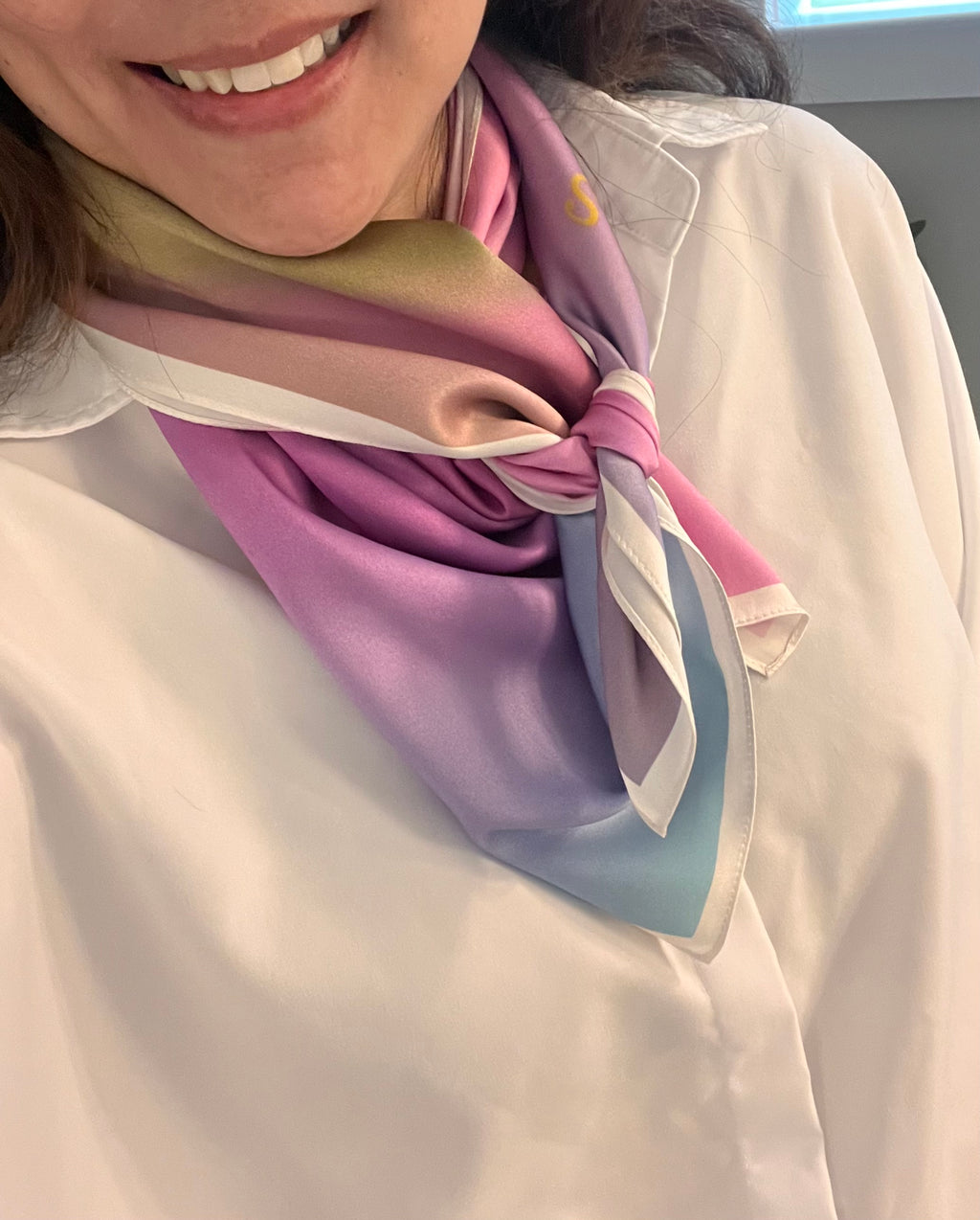 Sweet Gratitude Silk Satin Scarf