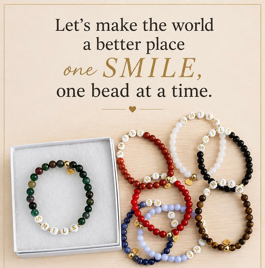 Gem Stone SMILE Bracelet