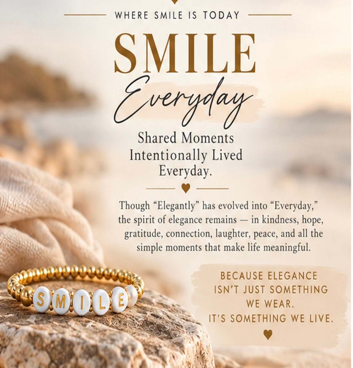 Limited Edition Golden SMILE Bracelet