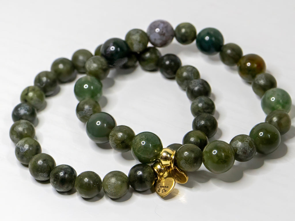 Canadian Jade Bead Bracelet From The Wild Bloom Collection