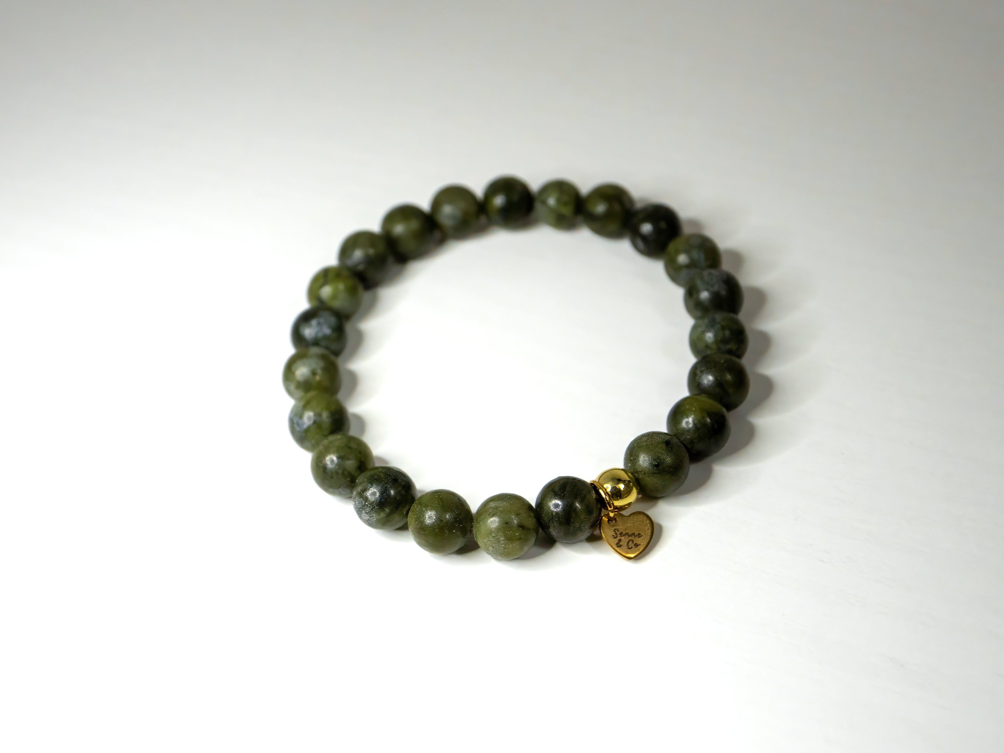 Canadian Jade Bead Bracelet From The Wild Bloom Collection